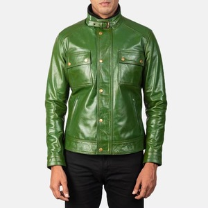 New Fashion Men <b>Leather</b> Jacket Zipper Style Real <b>Leather</b> Jacket for Men Best <b>top</b> quality Quality <b>Leather</b> Jacket Quality - Product Image 1