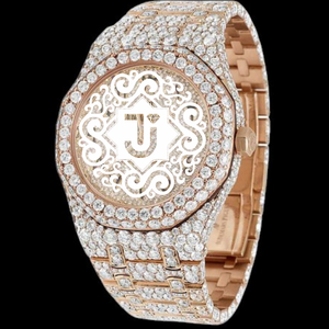 Premium Quality Stainless Steel Fully <b>Iced</b> <b>Out</b> Diamond <b>Watch</b> for Men and Unisex Available for Export Price from India - Product Image 3