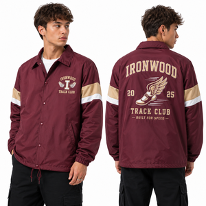 Wholesale Custom <b>Coach</b> Jacket Campus Club Patchwork Quick Dry Material Made To Order Streetwear Uniform Outerwear School Student - Product Image 1
