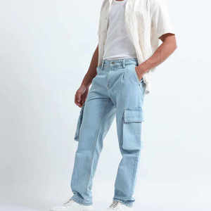 Pantalones Vaqueros de Mezclilla Personalizados para Hombre, Jeans de Mezclilla de Algodón Premium, Fabricante de Ropa Casual de Moda - Product Image 2