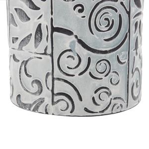 Juego de jarrones decorativos rústicos azules con asa, estilo linterna metálica, ideales para decoración de mesa del hogar y como adorno festivo. - Product Image 3