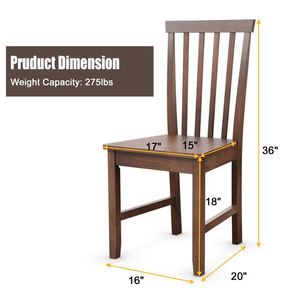Set di 2 Sedie da Pranzo con Gambe in Legno Massello - Product Image 6