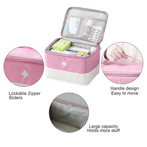 Pochette d'urgence de haute qualité en cuir imperméable et résistant pour équipement de survie et rangement de médicaments, en vente - Product Image 4