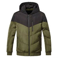 Veste d'hiver matelassée pour homme, en duvet alternatif, fermeture éclair, coupe classique, vêtements d'extérieur
