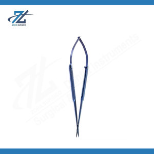 Ciseaux microscopiques de type Mueller 12 cm, ciseaux de dissection chirurgicale de précision, acier inoxydable, instrument réutilisable, fabricant Pakistan - Product Image 4