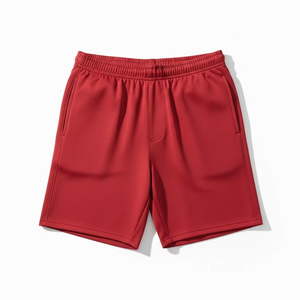 Shorts de sport pour hommes en mesh respirant à séchage rapide, taille élastique, pour la course à pied et l'entraînement, couleur unie, vêtements de sport OEM - Product Image 1