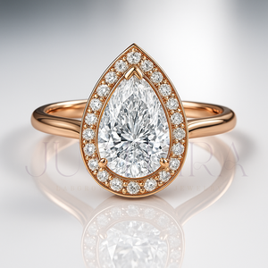 Most Selling Solitaire Pear Cut Diamond Ring for Everyday Wear Office Use and Elegant Styling <b>Wedding</b> Engagement Ring For He - Product Image 3