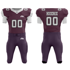 Low Price American Football Uniform Set Tackle Twill Stitched American Football Jersey With Integrated Padded Pant - Product Image 1