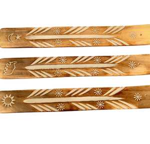 Porte-encens élégant en bois peint, fait main, pour la maison, les fêtes, les temples, l'aromathérapie et la méditation - Product Image 4