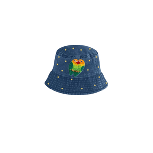 Sombrero de Pescador de Lino de Verano, Reversible, Bordado, de Algodón y Mezclilla, Personalizado, Casual, Ajustable, para Adultos - Product Image 5