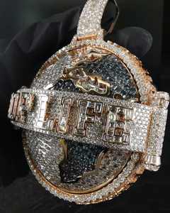 Collar de Hip Hop para Hombre con Letra Personalizada, Plata de Ley 925, Diamantes Moissanite VVS, Número, Nombre, Inicial, Logotipo - Product Image 6