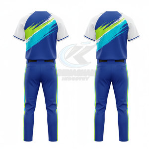 Uniforme de baseball pour homme adulte, coupe confortable, coutures durables, tissu respirant en polyester, design classique pour le jeu quotidien - Product Image 3