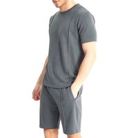 Ensemble short et t-shirt décontracté d'été pour homme – Coton de haute qualité, respirant et léger, personnalisable