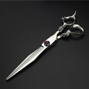 Professional Japanese Stainless Steel Premium 440C Hair Dressing Scissors Dragon Handle Barber Scissors <b>Mirror</b> Polish Finish - Product Image 3