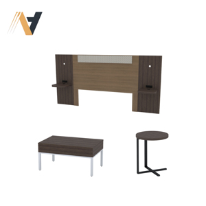 Commercial Grade Hotel Bedroom Casegoods with <b>Long</b> Term Guest Room Storage <b>Desk</b> Function MDF HPL Veneer Vietnam factory - Product Image 3