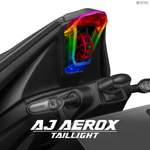ไฟท้าย AJ LIGHT DESIGN Aerox RGB อัพเกรดเลนส์คู่แบบโปรเจคเตอร์ พร้อมไฟเบรกและไฟหยุด ควบคุมผ่านแอพ ผลิตในไต้หวัน - Product Image 5