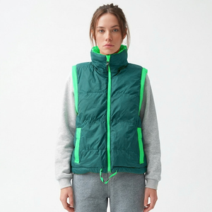 Hot Sale Sleeveless <b>Vest</b> Jacket Custom Logo Factory Price <b>Down</b> Coat Winter <b>Women</b> Zipper <b>Down</b> Jacket - Product Image 1