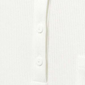 Camiseta de Punto Transpirable 100% Algodón Personalizable de Manga Corta para Mujer, Color Sólido, Estilo Casual Holgado, Antiarrugas, de Secado Rápido - Product Image 4