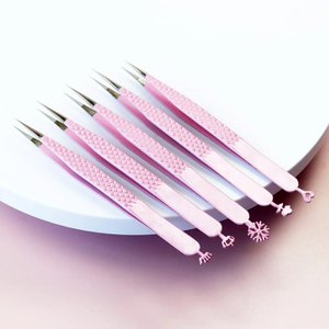 Eyelash Tweezer For Personal Care False Eyelash Placement & <b>Removing</b> Lashes Non Slip Ergonomic Design Grips Custom <b>Box</b> Packing - Product Image 5