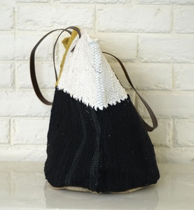 Bolso de Mano de Moda 2026, Estilo Bohemio, de Algodón y Yute Tricolor Tyntra, Ecológico, Abierto, para Uso Diario - Product Image 2