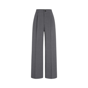 Pantalon formel plissé taille haute pour homme, coupe droite, mélange de laine, idéal pour l'automne - Product Image 2