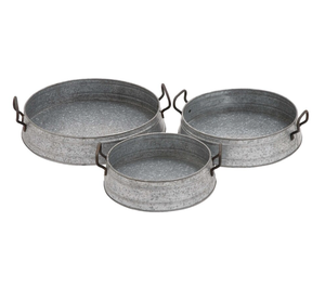 Jardinières d'intérieur et d'extérieur modernes de luxe Pot de fleur élégant rond carré en laiton et fer métal pour la maison et le jardin - Product Image 1