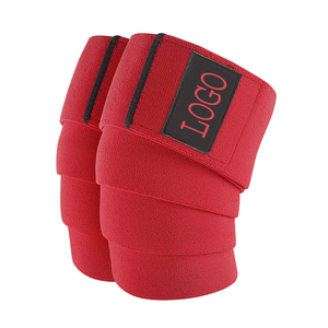 Wholesale Elbow Pads <b>Black</b> Red Striped Neoprene Hook Loop Closure Breathable Protection Unisex All Seasons Weightlifting - Product Image 5