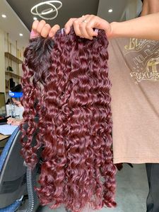 Paquetes de cabello humano vietnamita 100% sin procesar calidad Remy con estilo euroasiático Jerry Curl - Product Image 4