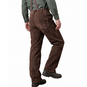 Pantalones de Seguridad Industriales de Cuero Vacuno Reforzado, Transpirables, Resistentes al Fuego, con Certificación CE, Protección Contra Vapores - Product Image 5