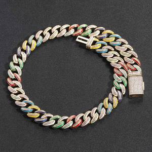 Export Quality Womens <b>Iced</b> <b>Out</b> Diamond Hip Hop <b>Chain</b> Necklace with Elegant Sparkling Stones for Fashion Shows and Daily Outfits - Product Image 5