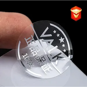 Etiquetas Autoadhesivas de PVC Transparente Personalizadas con Impresión de Logotipo, Pegatinas Anti-Falsificación para Empaquetado - Product Image 6