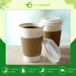 Venta al por mayor de vasos de papel de pared simple con fundas de primera calidad a bajo precio para cafeterías y servicios de comida para llevar - Product Image 6