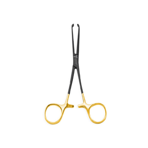 High Quality Allis Tissue Forceps, Straight 6" Black/Gold Micro Vascular & Plastic surgery German Steel Surgical <b>Instruments</b> CE - Product Image 1