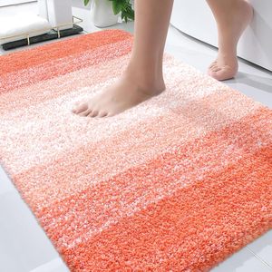 Hot Selling 17"x24" Microfiber Bath <b>Mat</b> Super Absorbent Non-Slip Floor Thick Plush Shaggy Tufted <b>Bathroom</b> Rug Washable Hotel - Product Image 1