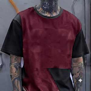 Nouvelle Collection Printemps-Été 2026 – T-shirt en Maille Jacquard Décontracté à Manches Courtes pour Homme, Personnalisable avec Logo, Polyvalent - Product Image 3