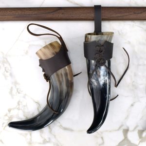 Corne à boire viking en corne de buffle polie, écologique et adaptée, 400 ml, pour décoration de mariage et cadeau, vente chaude, personnalisable - Product Image 6