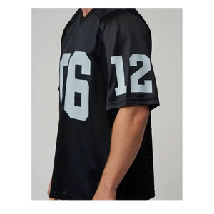 Vintage Style Oversized <b>Soccer</b> Jersey Custom Logo Football Shirt Breathable Athletic Team Uniform - Product Image 5