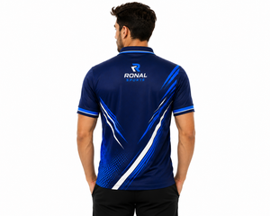 เสื้อกอล์ฟสีขาวแบบ OEM ODM ผลิตตามสั่ง ผ้าฝ้ายด็อบบี้ แขนยาว สไตล์วินเทจ ลายเสือดาว ดีไซน์กระดุม ระบายอากาศได้ดี สำหรับผู้ชาย - Product Image 4