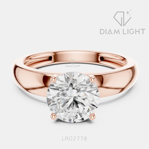 Bague solitaire en diamant de laboratoire rond certifié IGI 1,54 carat, or blanc 14 carats, couleur F+, clarté VS+, bague de fiançailles pour femme - Product Image 3