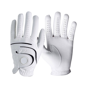 Gants de golf en cuir Cabretta de qualité supérieure, antidérapants, pour homme, main gauche, légers, à doigts complets, avec sangle de poignet réglable et fermeture auto-agrippante - Product Image 3