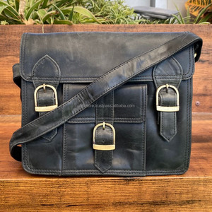 Manufacturers Wholesale Full Grain Leather Small Crossbody Messenger <b>Bag</b> Cowhide Large Capacity Business Handbag <b>for</b> <b>Men</b> & Women - Product Image 3