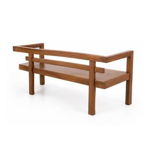 Solid Teak <b>Wood</b> <b>Bench</b> Outdoor Garden Patio Seating Furniture for Hotel Cafe Restaurant Terrace Home Project Custom Made to Order - Product Image 4