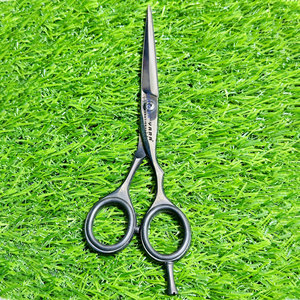 Ciseaux de coiffure professionnels avec pointe de lame ultra-affûtée en acier inoxydable noir pour salon de coiffure - Product Image 2