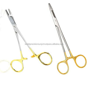 WOlsen Portaagujas Hegar con Tijeras, Mordazas con Inserto de Acero y Carburo de Tungsteno, para Zurdos, Instrumento Quirúrgico Manual para Sutura de Agujas - Product Image 6