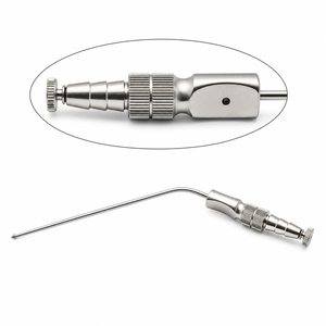 Tube d'aspiration à pointe atraumatique courbé vers le bas de 210 mm avec anneau de maintien, instrument chirurgical - Product Image 6