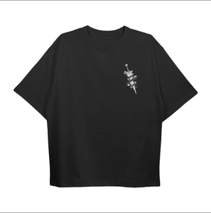 T-shirt Homme Personnalisé Imprimé sur le Devant en Jersey 100% Coton, Coupe Oversize de Haute Qualité, Motif Uni Style Hip Hop, Vente en Gros - Product Image 1