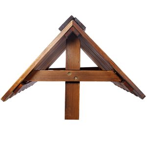 Fioriera Rustica in Legno a Forma di Pozzo dei Desideri con Secchio Sospeso, Decorazione per Esterni, Casa, Patio, Giardino, Accessorio per Cesti Sospesi - Product Image 6