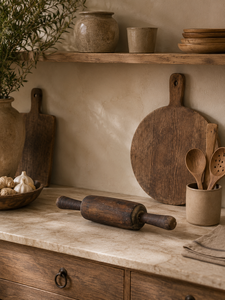 Rodillo de Masa de Madera Vintage para Chapati, Belan, Utensilio de Cocina Indio Tradicional Hecho a Mano, Rodillo Rústico para Masa, Uso en la Cocina - Product Image 6
