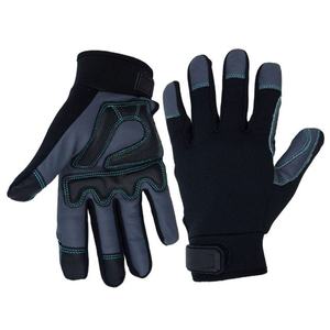 Guantes de Trabajo de Seguridad Mecánica con Pantalla Táctil de Cuero PU, Guantes de Protección para Conductor, Construcción, Montaje, Trabajo Industrial, Protección de Manos, EPP - Product Image 1