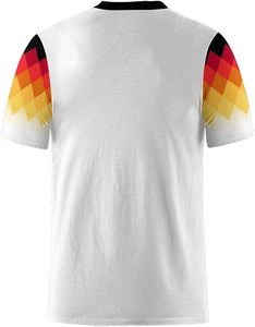 เสื้อฟุตบอลอเมริกันแบบยูนิเซ็กซ์สีดำพิมพ์ลายธงชาติแบบวินเทจ ผ้าตาข่ายระบายอากาศ แห้งเร็ว UPF 50+ - Product Image 5